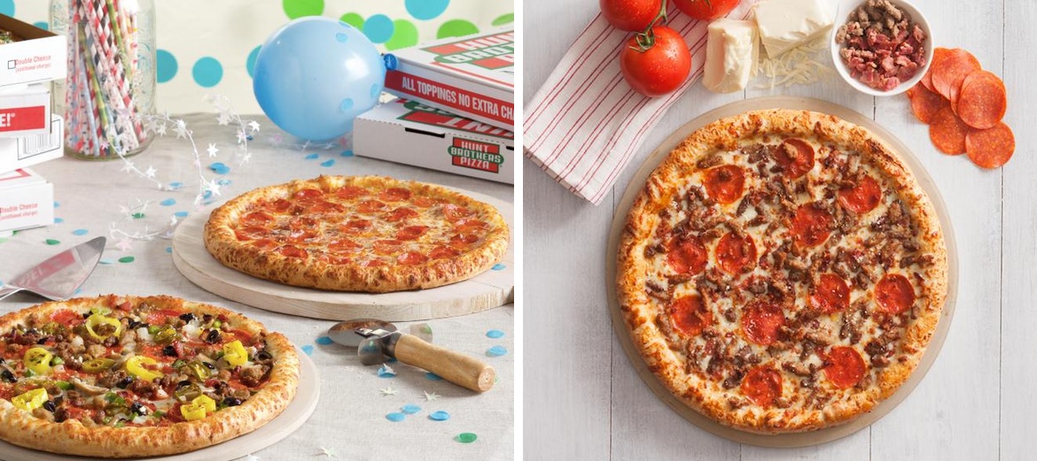 Hunt Brothers Pizza Menu